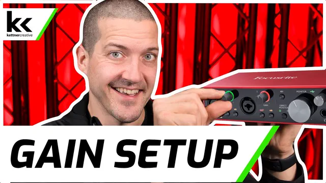 How To Setup Gain on Focusrite Scarlett 2i2 thumbnail